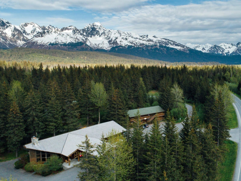 Lodge im Kenai Fjords Nationalpark in Alaska