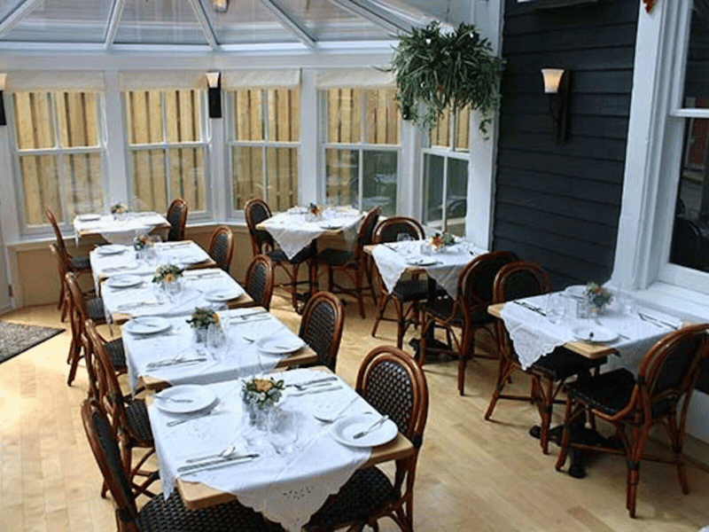 Restaurant im viktorianischen Inn in Lunenburg, Kanada