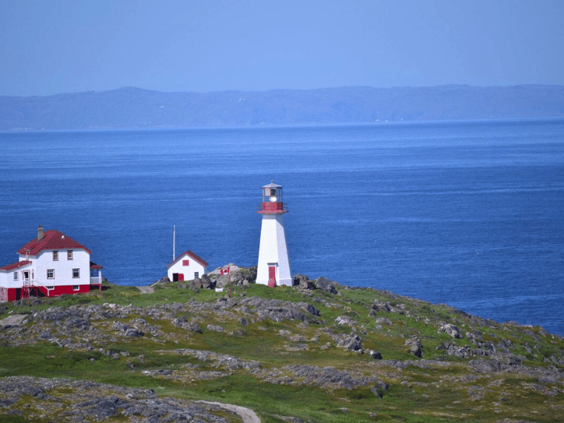 Unterkunft direkt neben dem Leuchtturm bei St. Anthony´s in Kanada