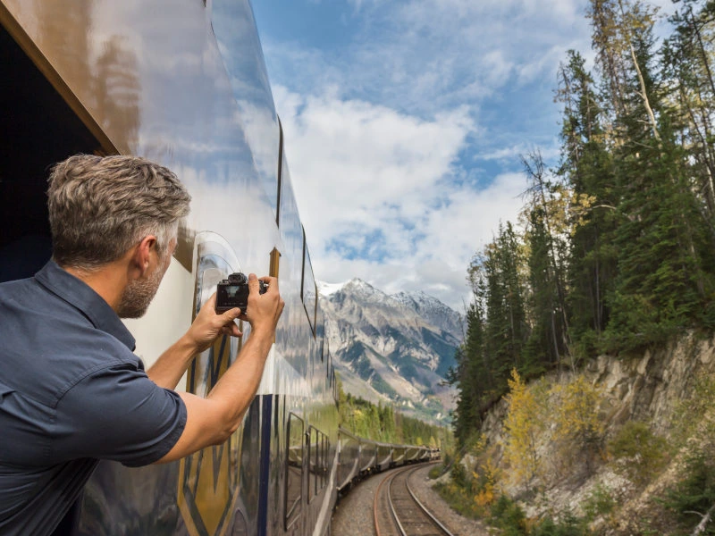 Aussicht während der Fahrt aus dem Rocky Mountaineer