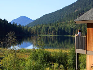 Kanada Wells gray resort Hütte mit ausblick