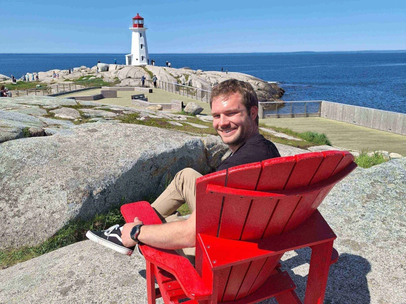 Kanada Reisespezialist Yannick bei Peggys Cove