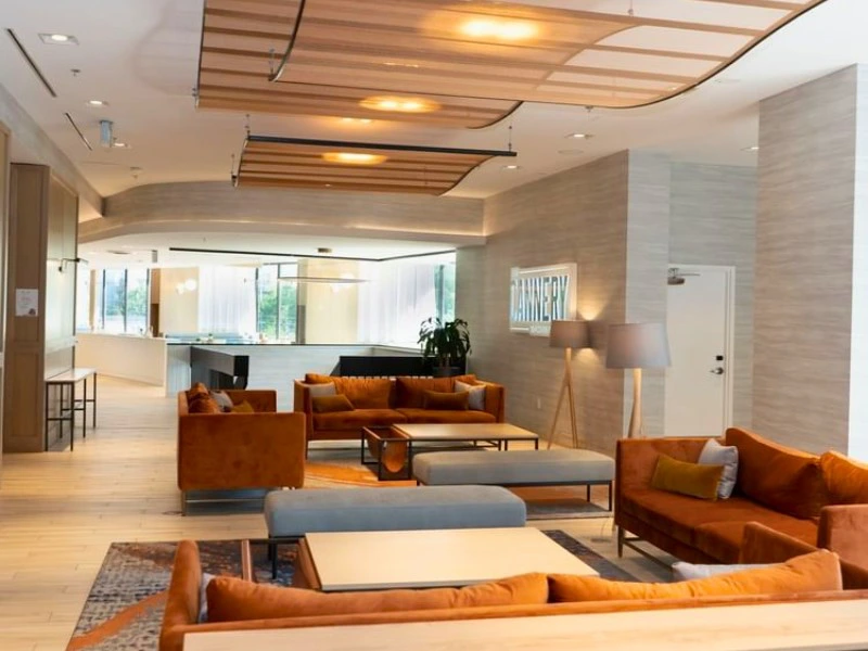 Lobby im Budget Hotel in Halifax, Kanada