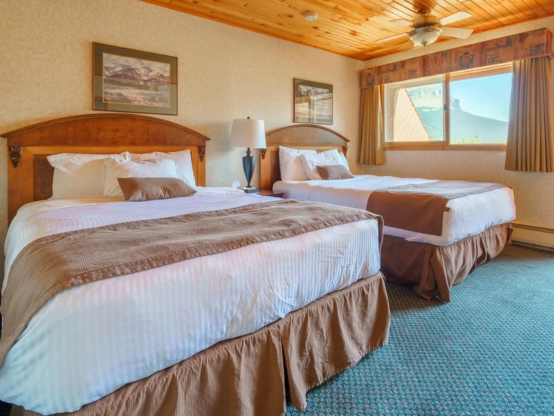 Zimmer des Motels am Icefields Parkway, Kanada
