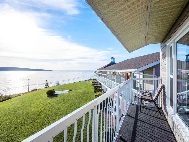 Ausblick vom Hotel in Matane, Kanada