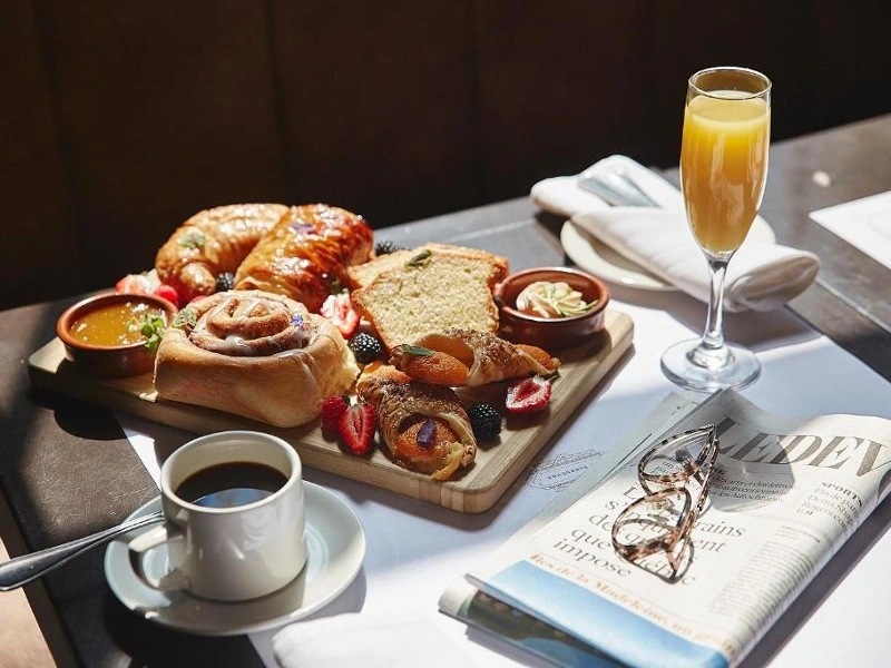 Frühstück im Boutique Hotel in Montreal, Kanada