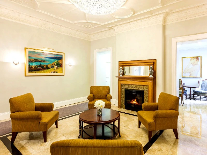 Kaminzimmer im Hotel in Montreal, Kanada