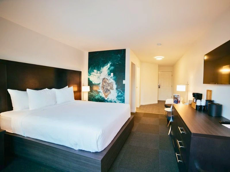 Zimmer in der Lodge bei Tofino, Kanada