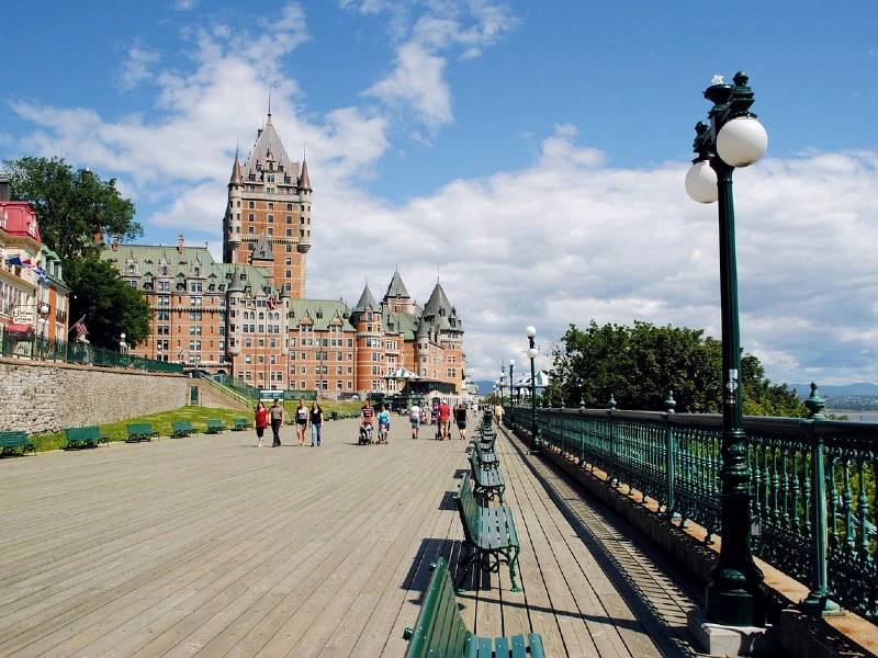 Promenade am Schloss in Quebec, Kanada