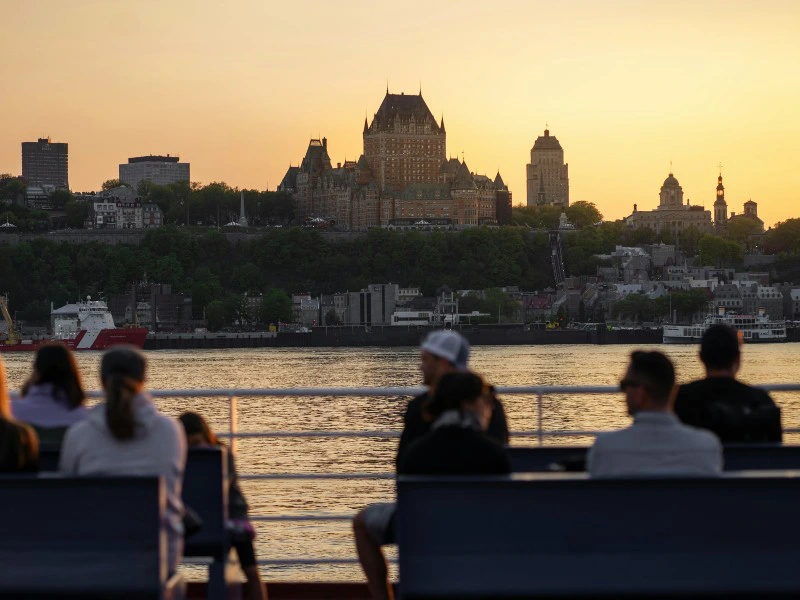 abendliches Quebec, Kanada