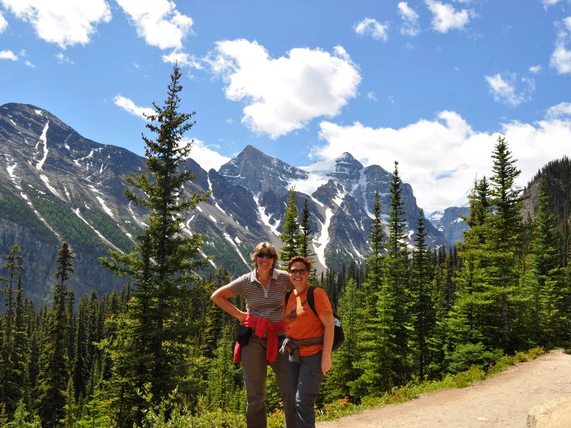 Wanderer in den Rocky Mountains