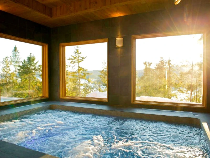 Whirlpool der Sacacomie Lodge, Canada