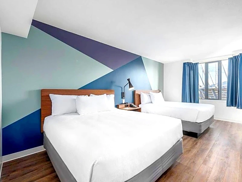 Zimmer im Budget Hotel in Vancouver, Kanada