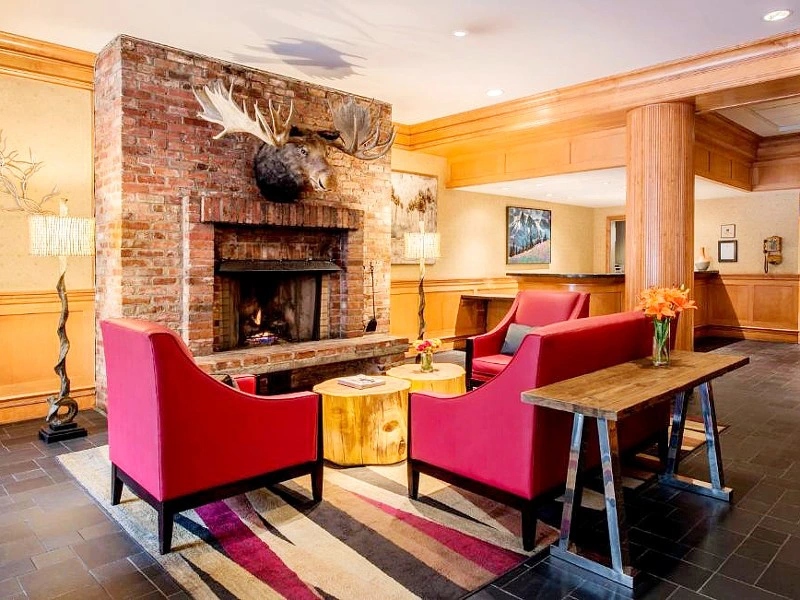 Blick in das Hotel in Whistler, Kanada