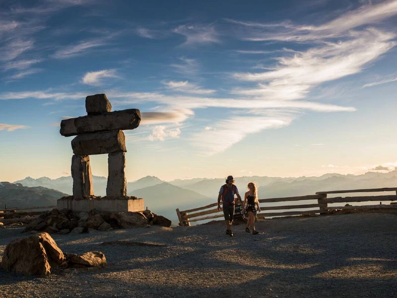 Inukshuk Denkmal bei Whistler, Kanada