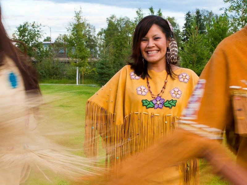 Kultureller Auftritt bei Fairbanks, Alaska