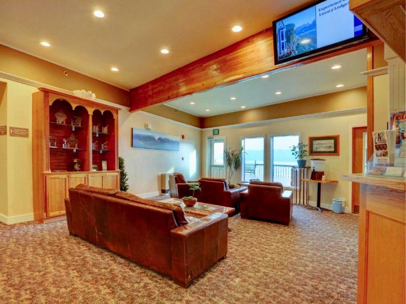 Lobby im Hotel in Homer, Alaska