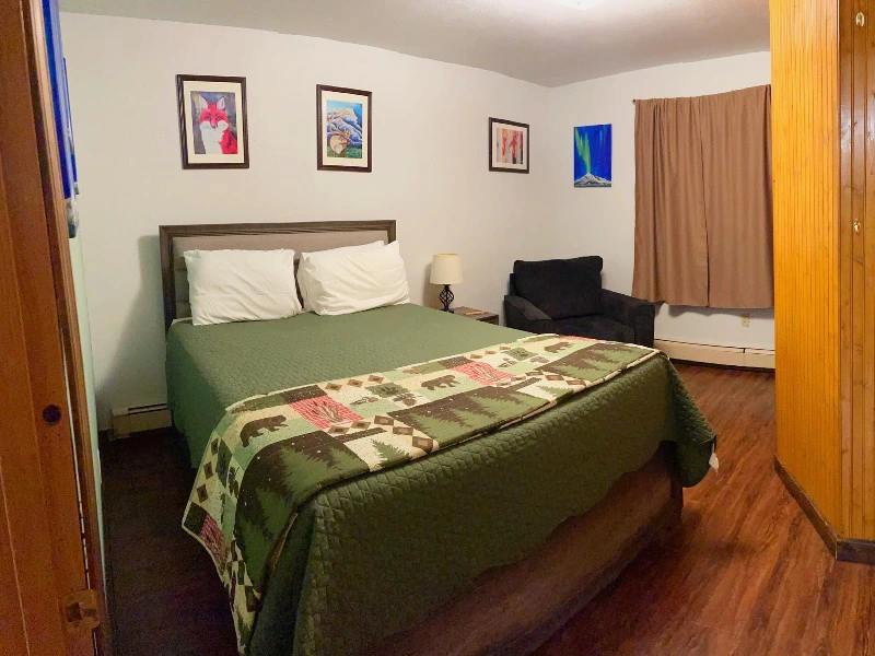 Schlafzimmer in Cabin bei Tok, Alaska