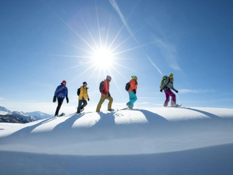 Schneeschuhwanderung bei Banff, Kanada
