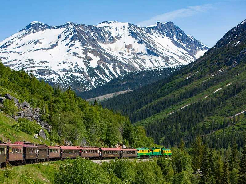 Unterwegs auf dem White Pass Alaska Yukon, Kanada