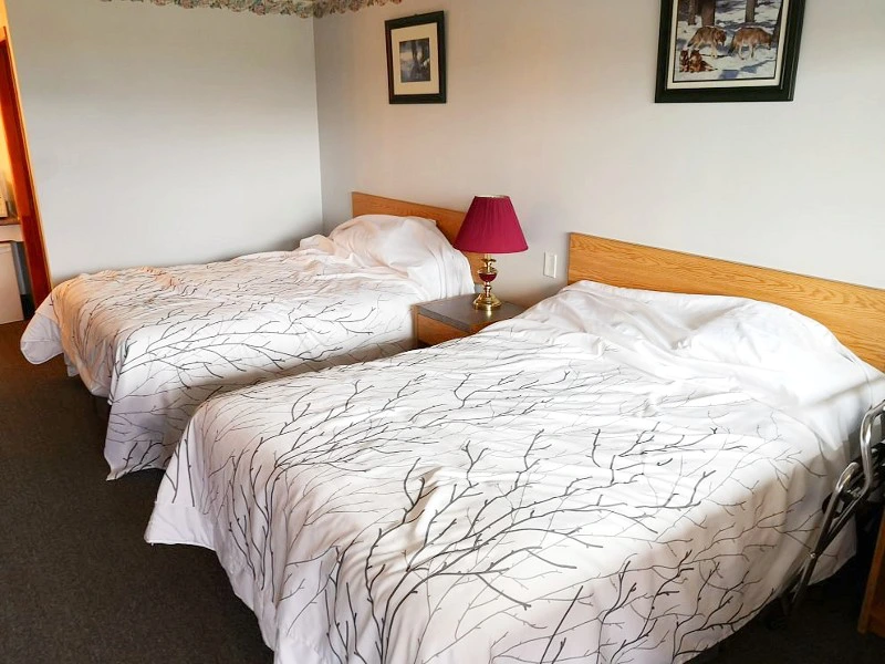 Hotelzimmer in Haines Junction beim Kluane Nationalpark im Yukon, Kanada