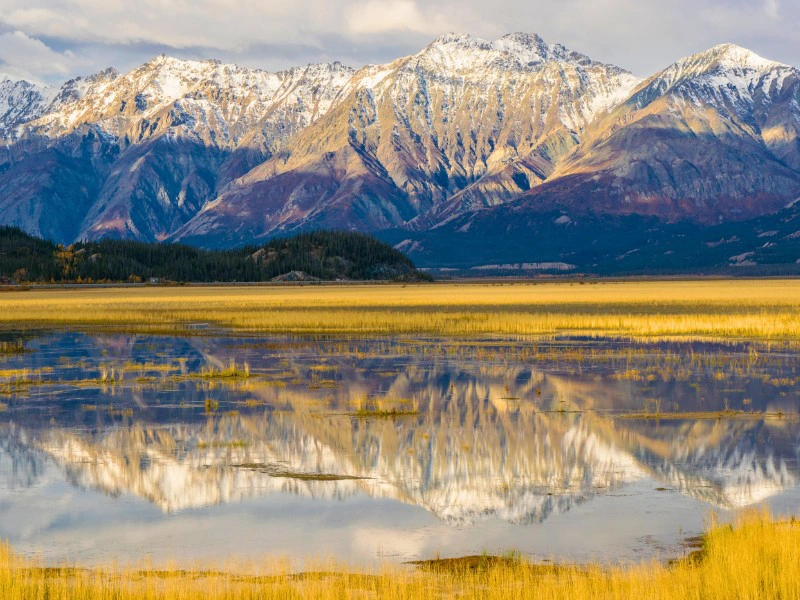 Aussicht im Kluane Nationalpark im Yukon, Kanada