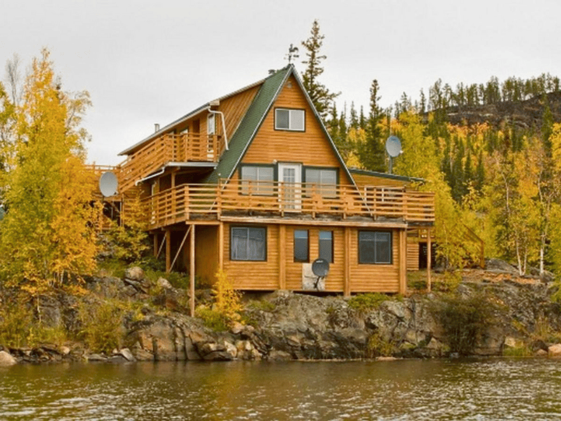 Lodge bei Yellowknife, Kanada
