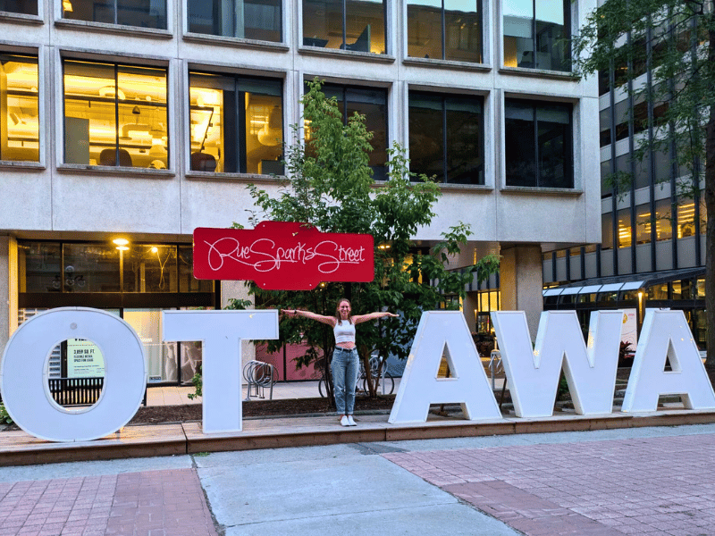 Schriftzug in Ottawa in Kanada