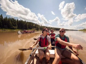 Paddeltour im Voager-Canoe