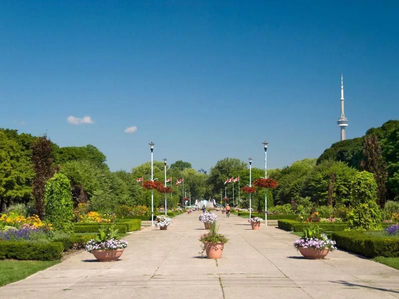 Gartenlandschaft auf Toronto Islands