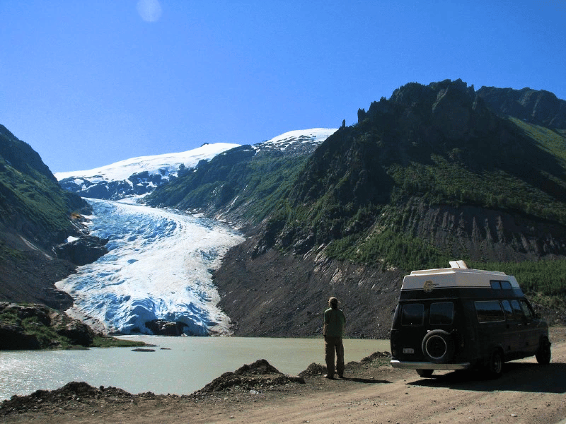 Stewart Mann geniesst die Aussicht