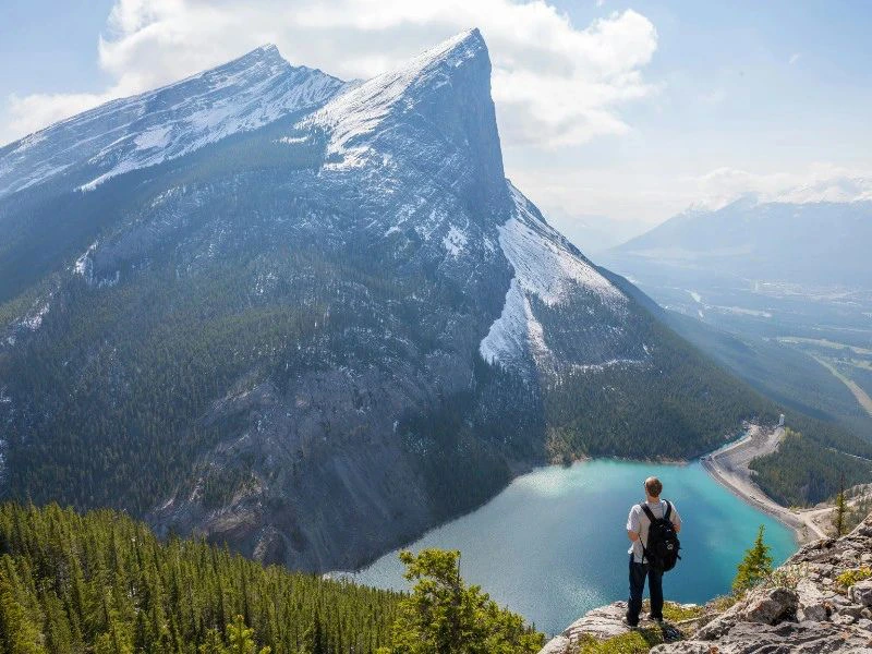 Kanada canmore lake wandern