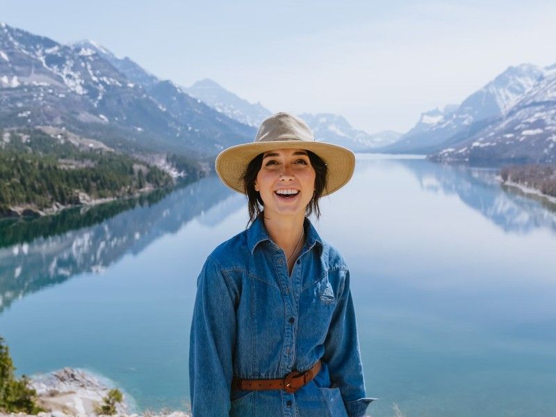 Kanda Rundreise Reisende in Waterton