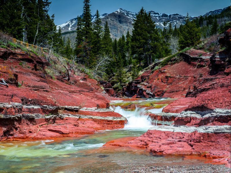 Kanada Rundreise Red Rock Canyon waterton lakes np