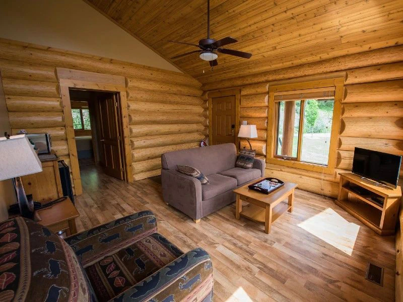 Kanada Unterkunft Wells grey Wohnzimmer