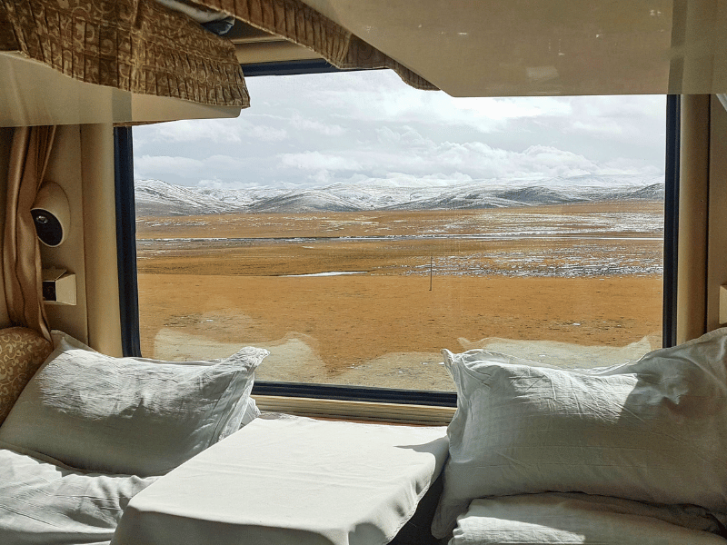 Schlafabteil in einem Zug