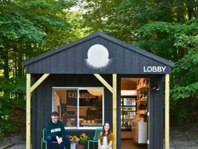 Lobby in ihrer Unterkunft in Calabogie