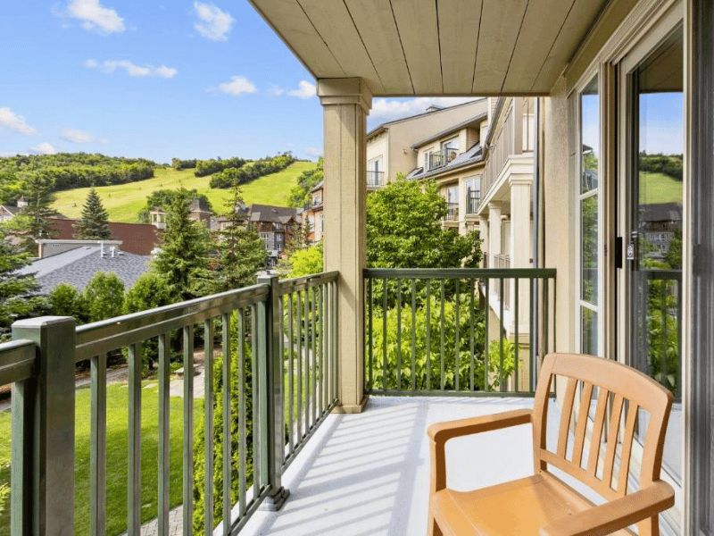 Blick vom Balkon in den Blue Mountains