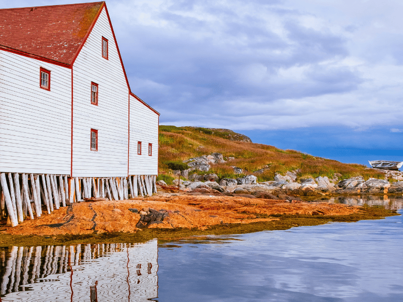 Haus an der Küste in Labrador