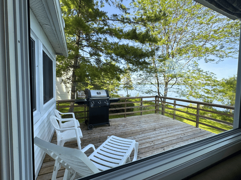 Terrasse am Rice Lake