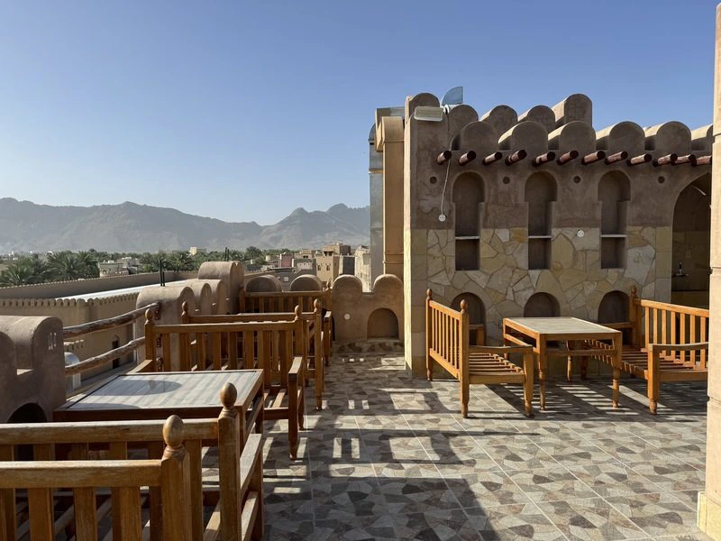 Dachterrasse Hotel Oman Nizwa