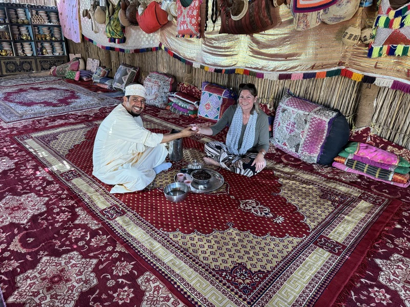 Mittagessen bei Beduinenfamilie Wahiba Sands Oman
