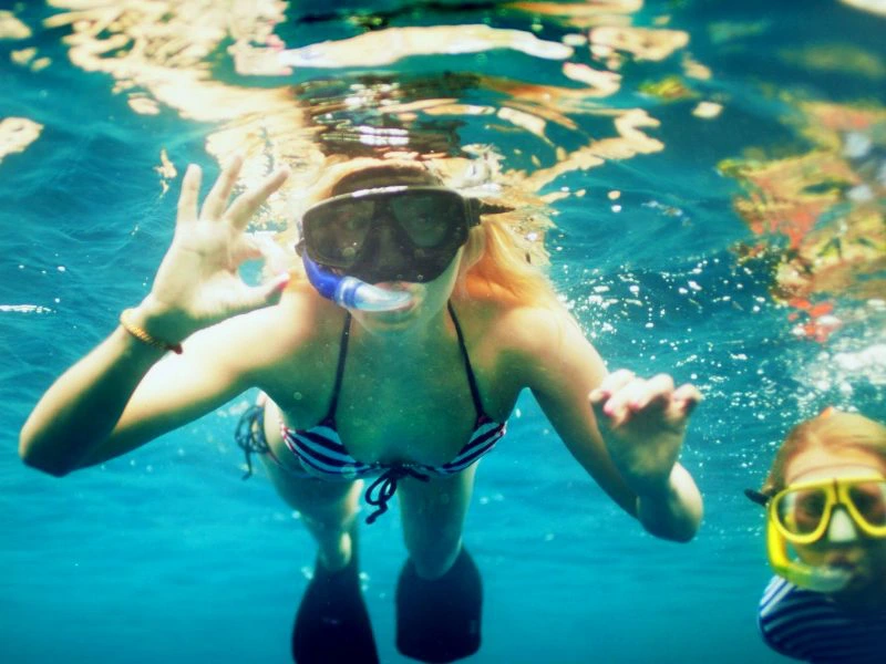 Familienreise Oman Schnorcheln