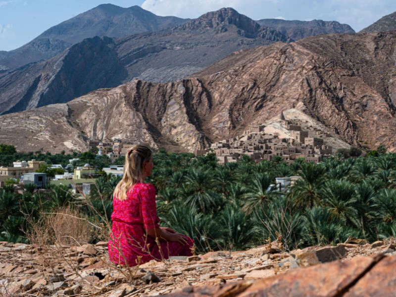 Reisender Aussicht Misfat Al Abriyeen Oman