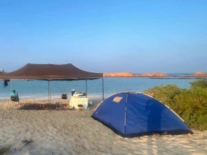 Ihr Camp auf den Daymaniyat-Inseln