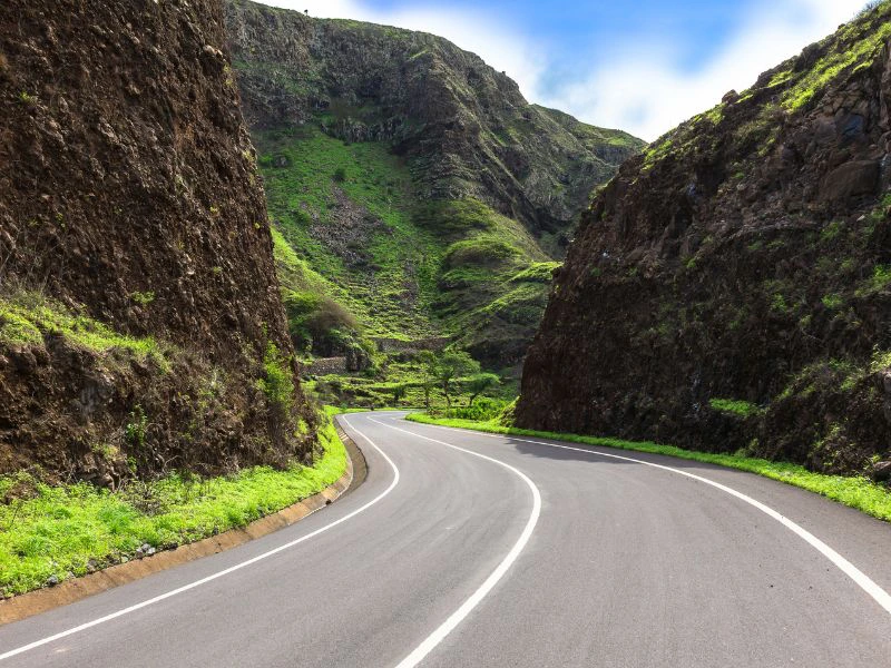 Straße auf Santiago Kapverden