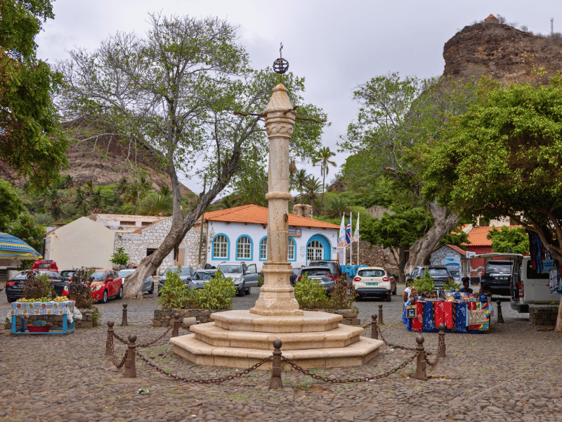 Platz in Cidade Velha auf den Kapverden