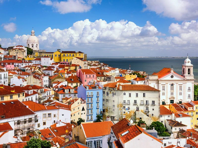 Lissabon Ausblick auf die Stadt Portugal