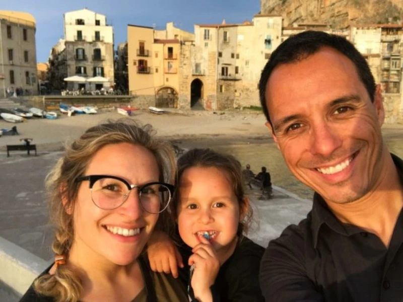Familie auf Sizilien