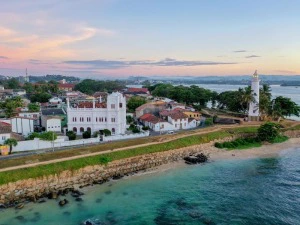 Blick auf die Promenade in Galle in Sri Lanka